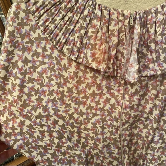 Vintage E.D. MICHAELS Floral Cottage Core Maxi Dress Size 5/6 - Picture 6 of 8